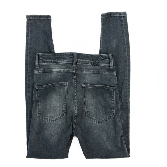 Zara Denim - Zara Woman Power Sstretch High Rise Skinny Leg Distressed Designer Jeans